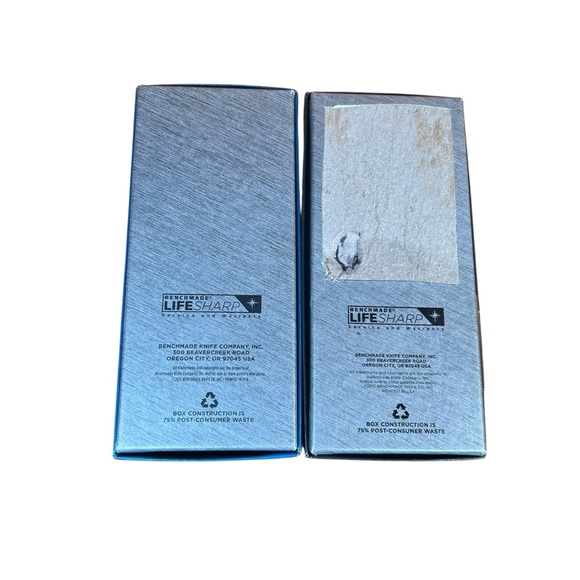 Benchmade Knife Boxes Lot Auto Stryker 9100SBT & 530BK Pardue w/ Bags Inserts - Picture 6 of 7